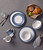 Color:Navy - Image 6 - Colorscapes Layers Navy Collection Set of 4 Coupe Salad Plates
