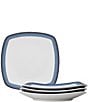 Color:Navy - Image 1 - Colorscapes Layers Navy Collection Set of 4 Square Dinner Plates