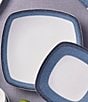 Color:Navy - Image 4 - Colorscapes Layers Navy Collection Set of 4 Square Dinner Plates
