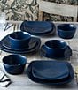 Noritake Colorscapes Swirl 12-Piece Square Set, Color:Navy - Image 4