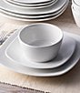 Noritake Colorscapes Swirl Collection Square Set, Service for 4, Color:White - Image 3
