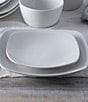 Color:White - Image 5 - Colorscapes White-on-White Swirl 4-Piece Square Place Setting