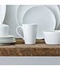 Noritake Colorscapes Swirl White-On-White Collection 16-Piece Square Set, Service For 4, Color:White - Image 3