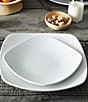 Noritake Colorscapes Swirl White-On-White Collection 16-Piece Square Set, Service For 4, Color:White - Image 4