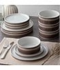 Noritake ColorStax Ombre Collection Dinnerware Set, Service for 4, Color:Umber - Image 2