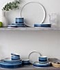 Noritake ColorStax Ombre Collection Mini Plates, Set of 4, Color:Indigo - Image 3