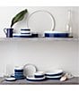 Noritake ColorStax Stripe Collection 12-Piece Dinnerware Set, Color:Blue - Image 5