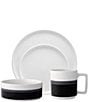Noritake ColorStax Stripe Collection Place Setting, Color:Black - Image 1