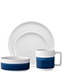 Noritake ColorStax Stripe Collection Place Setting, Color:Blue - Image 1