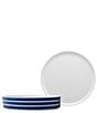 Noritake ColorStax Stripe Collection Dinner Plates, Set of 4, Color:INDIGO - Image 1