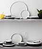 Noritake ColorStax Stripe Collection Dinner Plates, Set of 4, Color:BLACK - Image 5