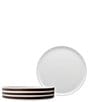 Noritake ColorStax Stripe Collection Dinner Plates, Set of 4, Color:BROWN - Image 1
