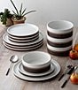 Noritake ColorStax Stripe Collection Dinner Plates, Set of 4, Color:BROWN - Image 5