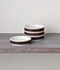 Noritake ColorStax Stripe Collection Mini Plates, Set of 4, Color:Brown - Image 2