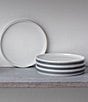 Noritake ColorStax Stripe Collection Salad Plates, Set of 4, Color:Grey - Image 2
