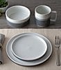 Noritake ColorStax Stripe Collection Salad Plates, Set of 4, Color:Grey - Image 3