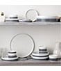 Noritake ColorStax Stripe Collection Salad Plates, Set of 4, Color:Grey - Image 5