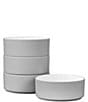 Noritake ColorTex Stone Collection Stax Cereal Bowls, Set of 4, Color:Grey - Image 1
