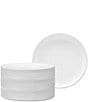 Noritake ColorTex Stone Collection Stax Deep Plates, Set of 4, Color:White - Image 1