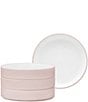 Color:Blush - Image 1 - ColorTex Stone Collection Stax Deep Plates, Set of 4