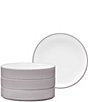 Noritake ColorTex Stone Collection Stax Deep Plates, Set of 4, Color:Taupe - Image 1
