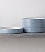 Noritake ColorTex Stone Collection Stax Deep Plates, Set of 4, Color:Aqua - Image 2
