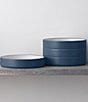 Noritake ColorTex Stone Collection Stax Deep Plates, Set of 4, Color:Blue - Image 2