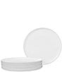 Noritake ColorTex Stone Collection Stax Dinner Plates, Set of 4, Color:White - Image 1