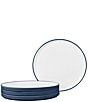 Noritake ColorTex Stone Collection Stax Dinner Plates, Set of 4, Color:Blue - Image 1