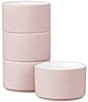 Noritake ColorTex Stone Collection Stax Mini Bowls, Set of 4, Color:Blush - Image 1