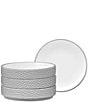Noritake ColorTex Stone Collection Stax Mini Plates, Set of 4, Color:Grey - Image 1