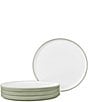 Noritake ColorTex Stone Collection Stax Salad Plates, Set of 4, Color:Sage - Image 1
