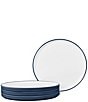 Noritake ColorTex Stone Collection Stax Salad Plates, Set of 4, Color:Blue - Image 1