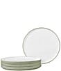 Noritake ColorTex Stone Collection Stax Small Appetizer Plates, Set of 4, Color:Sage - Image 1