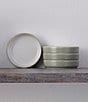 Noritake ColorTex Collection Stax Mini Plates, Set Of 4, Color:Sage - Image 2