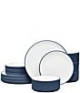 Noritake ColorTex Stone Collection 12-Piece Stax Set, Service For 4, Color:Blue - Image 1