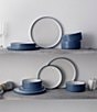 Noritake ColorTex Stone Collection 12-Piece Stax Set, Service For 4, Color:Blue - Image 2