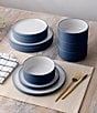 Noritake ColorTex Stone Collection 12-Piece Stax Set, Service For 4, Color:Blue - Image 3