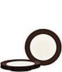 Noritake Colorwave 11#double; Rim Dinner Plates, Set of 4, Color:Chocolate - Image 1
