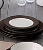 Noritake Colorwave 11#double; Rim Dinner Plates, Set of 4, Color:Chocolate - Image 5