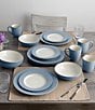 Noritake Colorwave 11#double; Rim Dinner Plates, Set of 4, Color:Ice - Image 5
