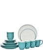 Noritake Colorwave 20-Piece Dinnerware Set, Color:Turquoise - Image 1