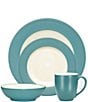 Noritake Colorwave 4-Piece Rim Place Setting, Color:Turquoise - Image 1