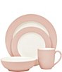 Noritake Colorwave 4-Piece Rim Place Setting, Color:Pink - Image 1