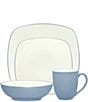 Noritake Colorwave Collection Square Place Setting, Color:Ice - Image 1