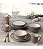 Color:Clay - Image 6 - Colorwave Clay Collection 16-Piece Curve Set, Service For 4