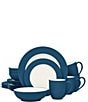 Noritake Colorwave Clay Collection 16-Piece Rim Set, Service For 4, Color:Blue - Image 1