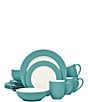 Noritake Colorwave Clay Collection 16-Piece Rim Set, Service For 4, Color:Turquoise - Image 1