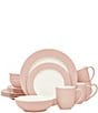 Noritake Colorwave Clay Collection 16-Piece Rim Set, Service For 4, Color:Pink - Image 1