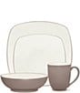 Color:Clay - Image 1 - Colorwave Clay Collection 4-Piece Square Place Setting